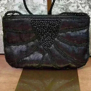 Beaded Black Evening Bag